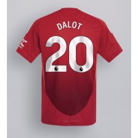 Fotbalové Dres Manchester United Diogo Dalot #20 Domácí 2024-25 Krátký Rukáv